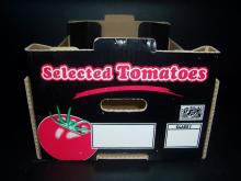 Χαρτοτελάρο διαστάσεων 40 x 30 x 19 γωνία, κατάλληλο για δεκάκιλη συσκευασία ντομάτας.